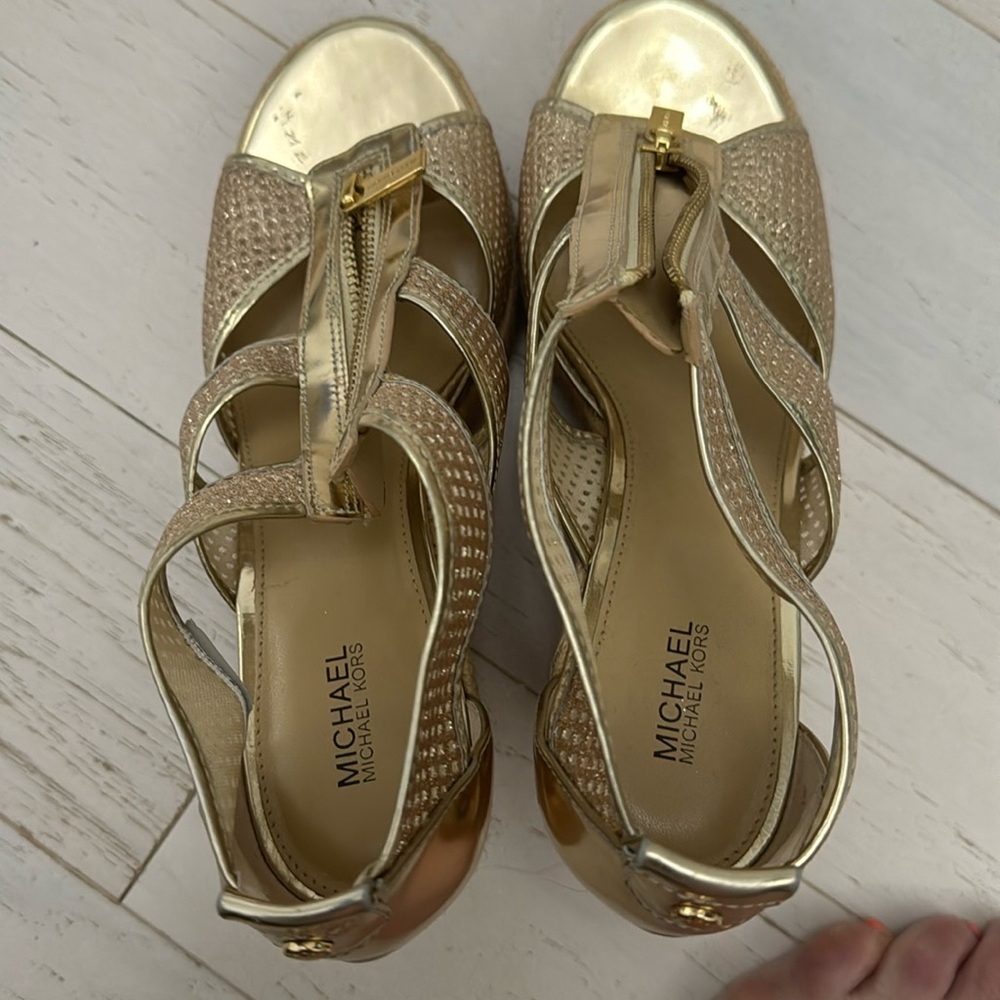 Michael Kors Gold shoes - size 9